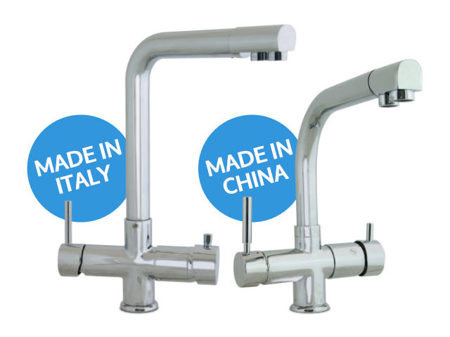 Rubinetto 5 vie: Made in Italy e Made in China