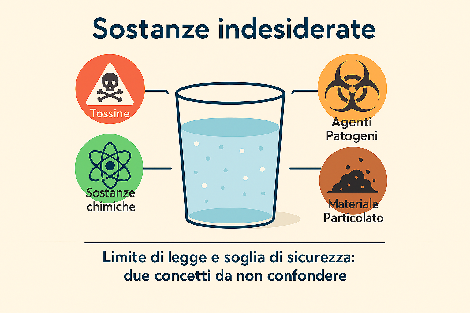 Concetto di sostanza indesiderata: limite di legge e soglia di sicurezza